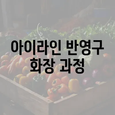 아이라인 반영구 화장 과정