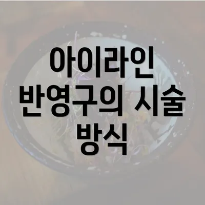 아이라인 반영구의 시술 방식