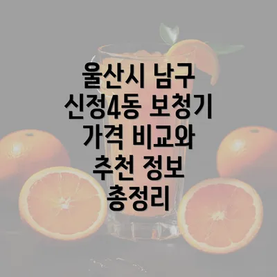 울산시 남구 신정4동 보청기 가격 비교와 추천 정보 총정리