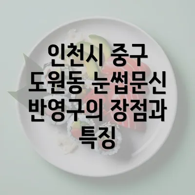 인천시 중구 도원동 눈썹문신 반영구의 장점과 특징