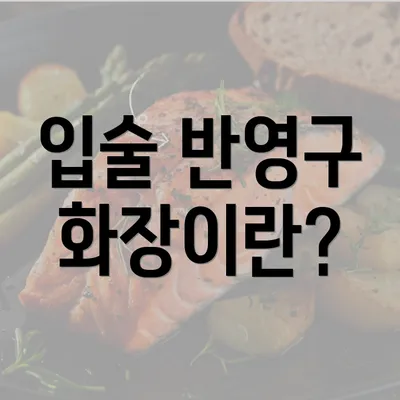 입술 반영구 화장이란?