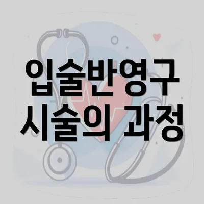 입술반영구 시술의 과정