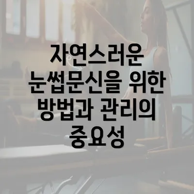 자연스러운 눈썹문신을 위한 방법과 관리의 중요성