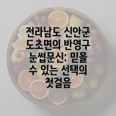 전라남도 신안군 도초면의 반영구 눈썹문신: 믿을 수 있는 선택의 첫걸음