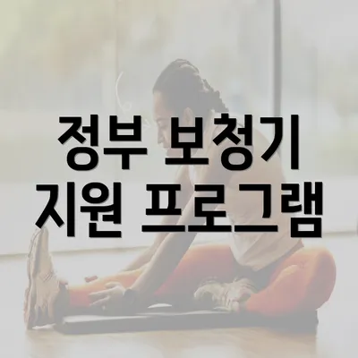 정부 보청기 지원 프로그램