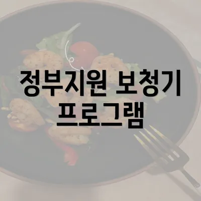 정부지원 보청기 프로그램