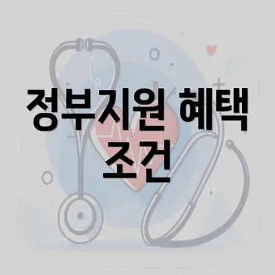 정부지원 혜택 조건