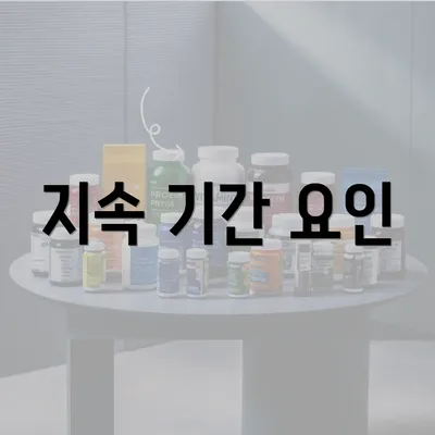 지속 기간 요인