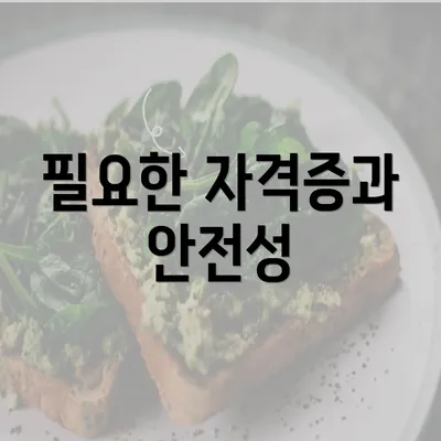 필요한 자격증과 안전성