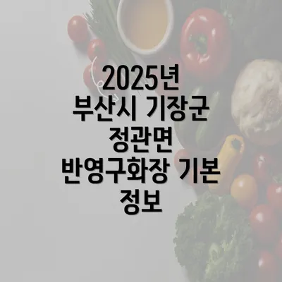 2025년 부산시 기장군 정관면 반영구화장 기본 정보