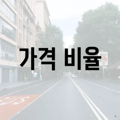 가격 비율