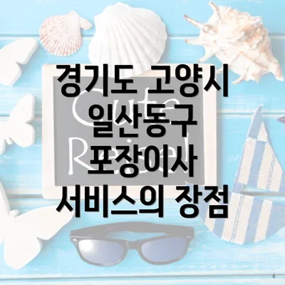 경기도 고양시 일산동구 포장이사 서비스의 장점