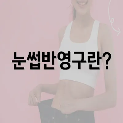 눈썹반영구란?