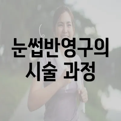 눈썹반영구의 시술 과정