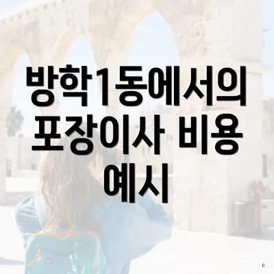 방학1동에서의 포장이사 비용 예시