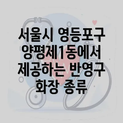 서울시 영등포구 양평제1동에서 제공하는 반영구 화장 종류