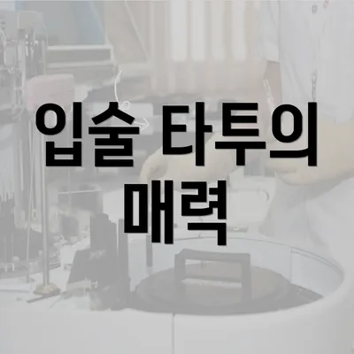 입술 타투의 매력