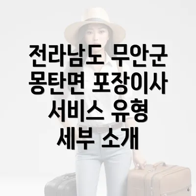 전라남도 무안군 몽탄면 포장이사 서비스 유형 세부 소개