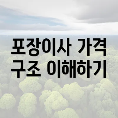 포장이사 가격 구조 이해하기