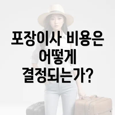 포장이사 비용은 어떻게 결정되는가?