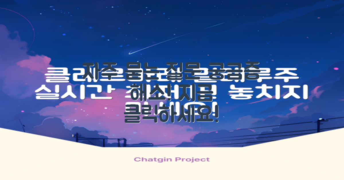 자주 묻는 질문