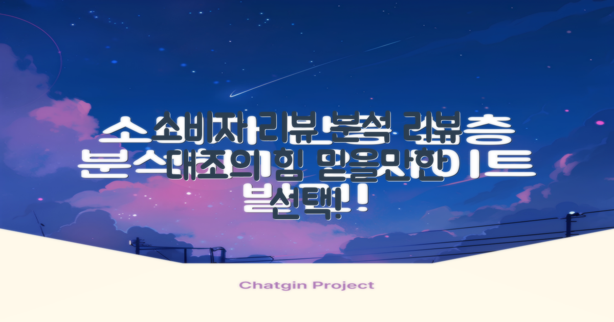 소비자 리뷰 대조
