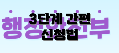 3단계 간편 신청법