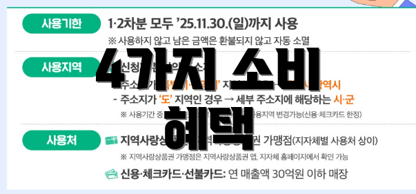 4가지 소비 혜택