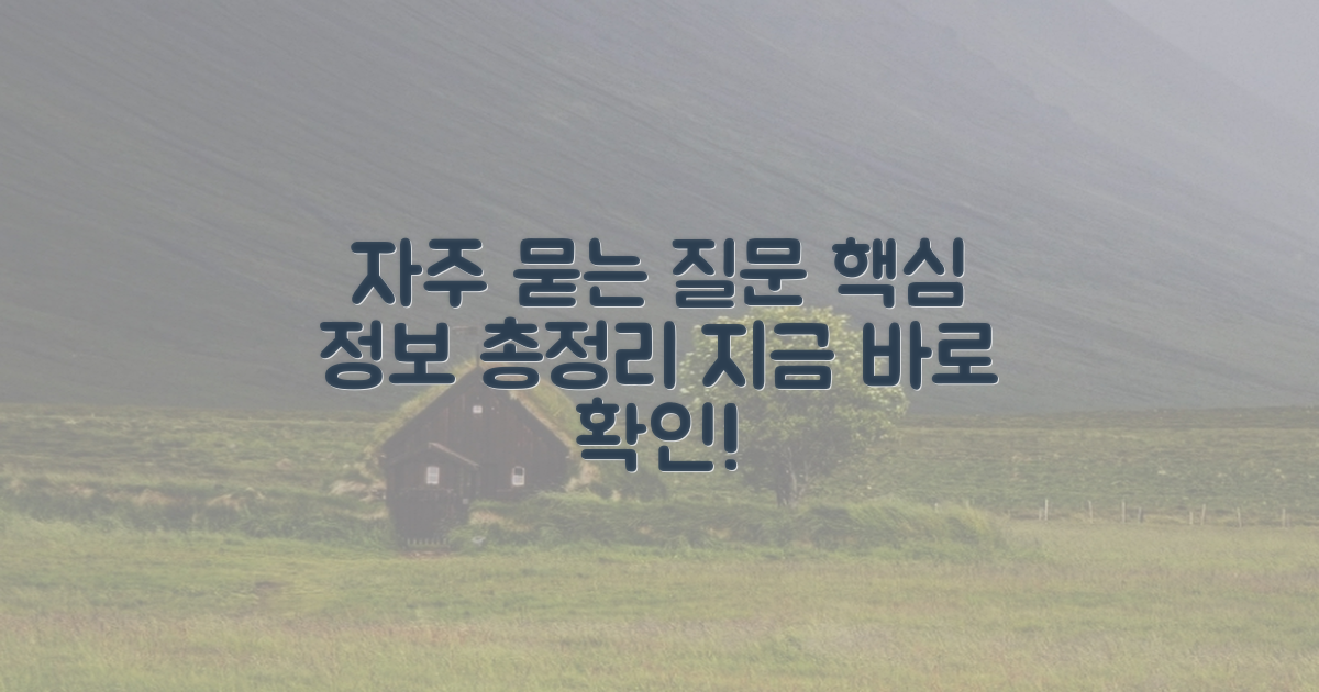 자주 묻는 질문