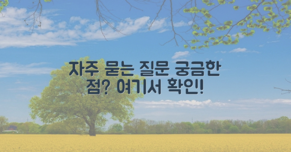자주 묻는 질문