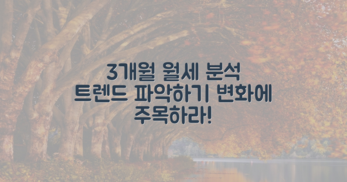3개월 평균 월세 분석