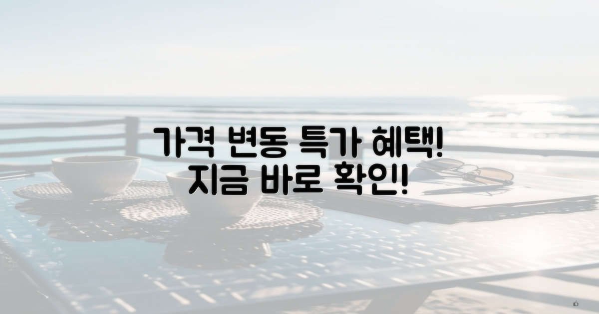 가격 변동과 특가 혜택
