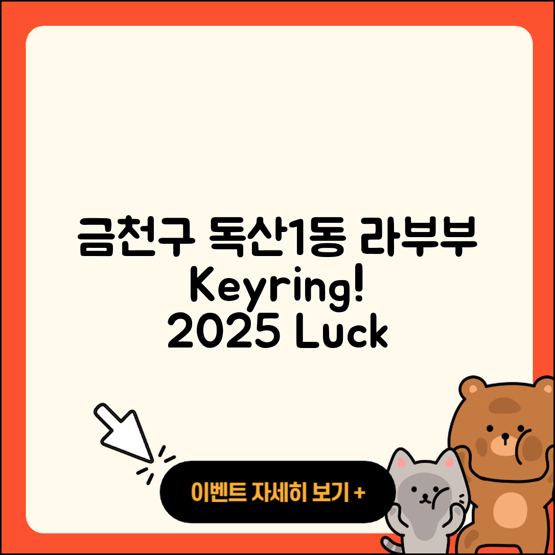 금천구 독산1동 라부부 키링, 2025년 3세대 행운 5가지