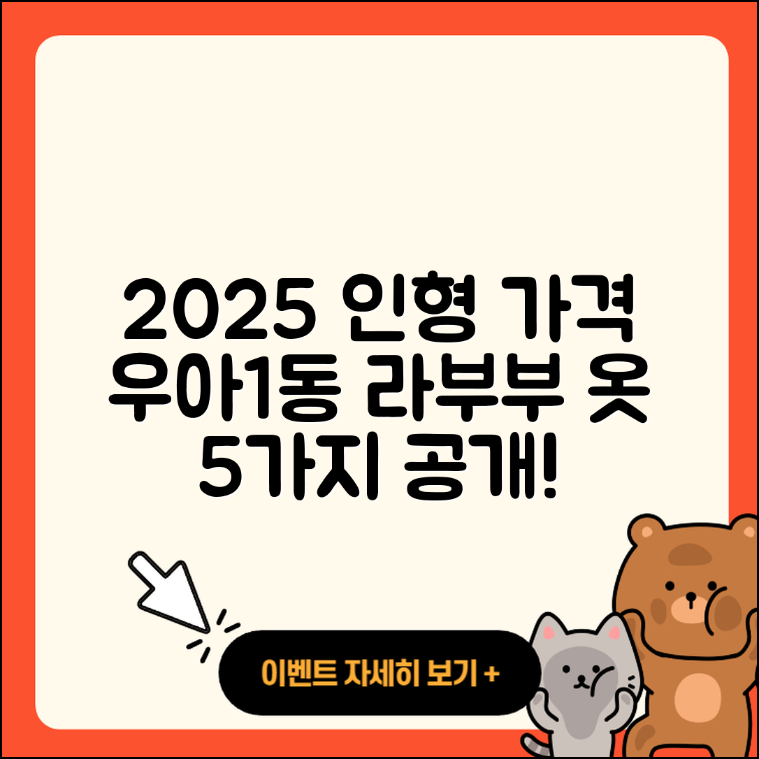 전주시 덕진구 우아1동 라부부 2025 인형 가격과 옷 5가지