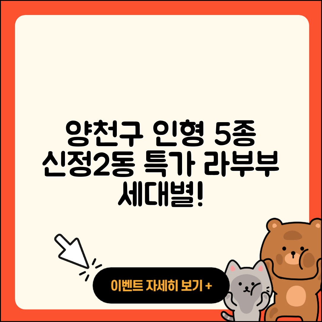 양천구 신정2동 라부부 3세대 인형 5가지 가격