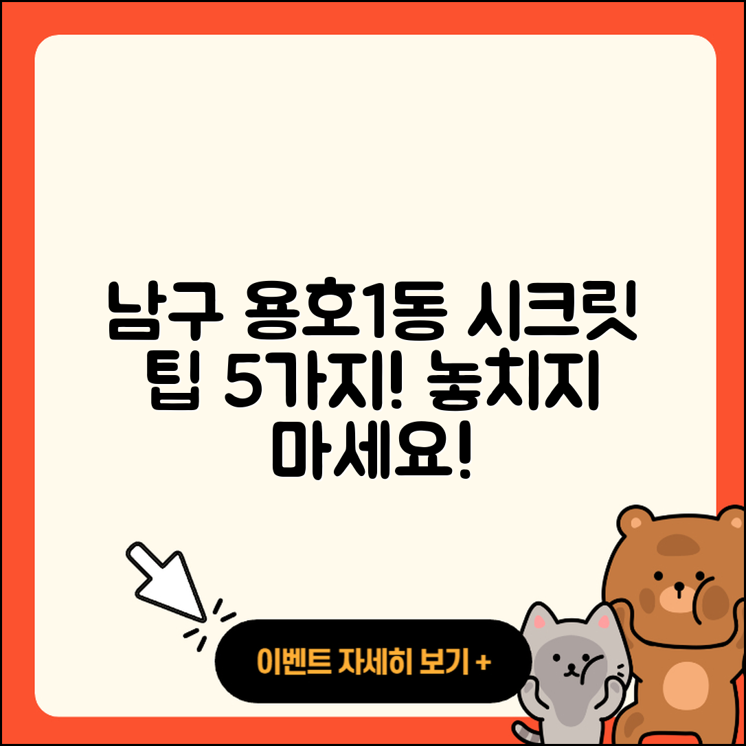 남구 용호1동 라부부 시크릿 5가지 팁