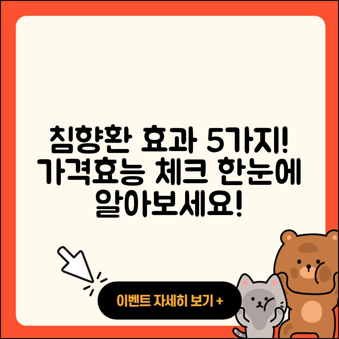 침향환 가격효능 알아보기: 5가지 효과