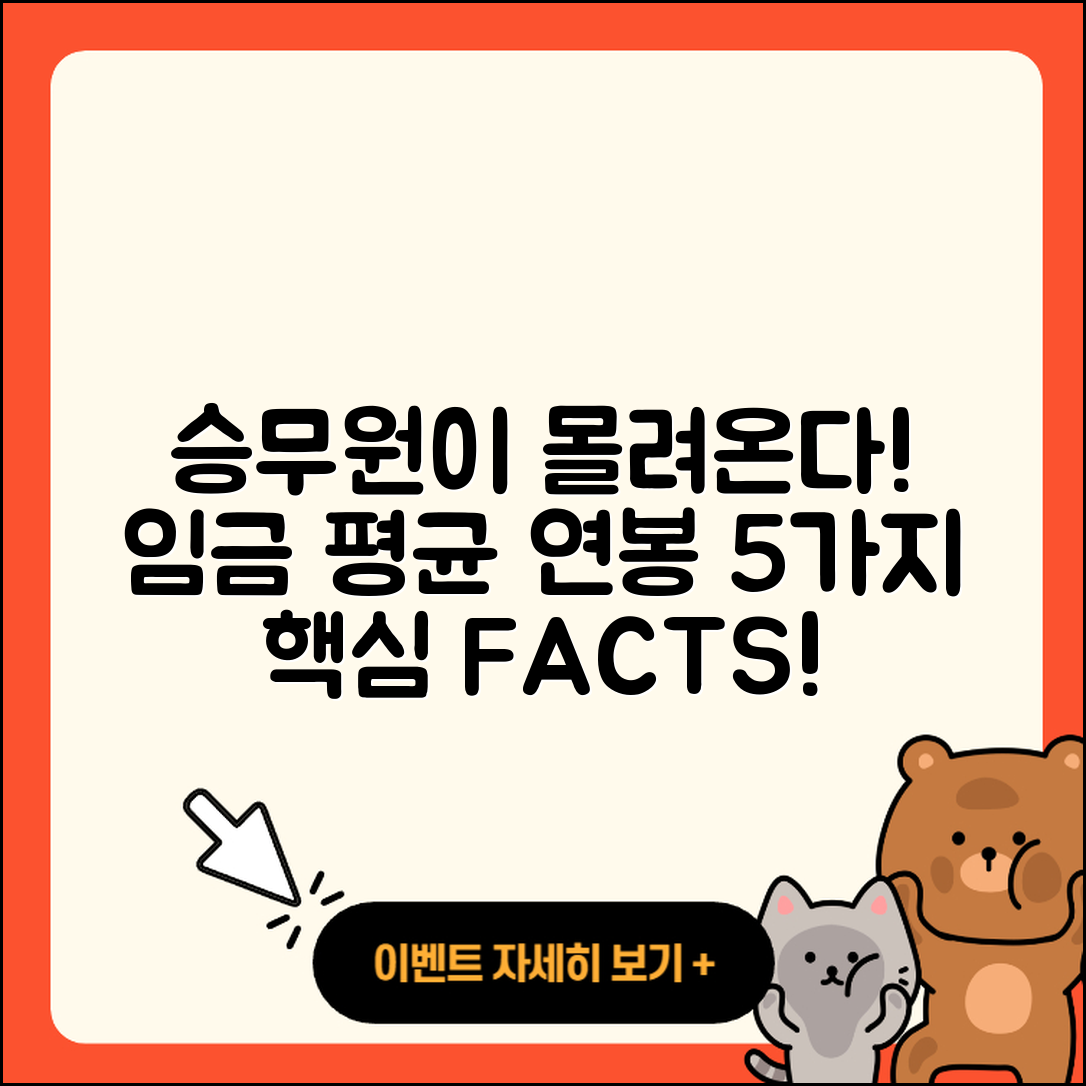 승무원의 임금 평균 연봉 5가지 사실