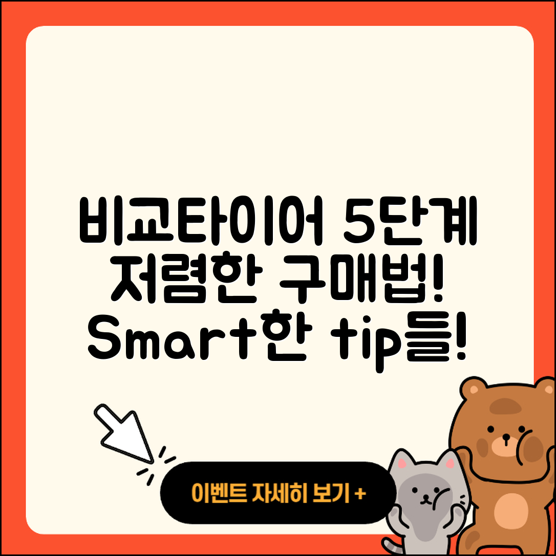 타이어 저렴한 구매법 5가지 비법
